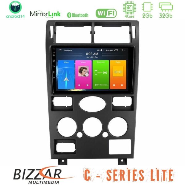 Bizzar C Series Lite 4Core Android14 2+32GB Ford Mondeo 2001-2004 Navigation Multimedia Tablet 9" - Image 1