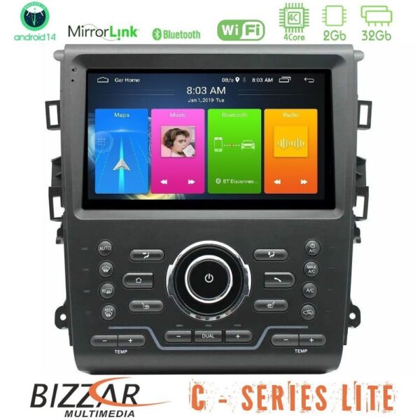 Bizzar G+ Series Ford Mondeo 2014-2021 8core Android14 6+128GB Navigation Multimedia Tablet 9" - Image 4