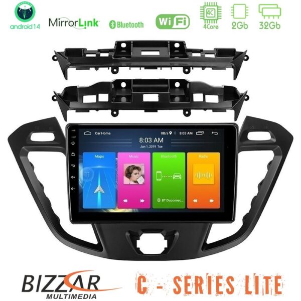 Bizzar C Series Lite 4Core Android14 2+32GB  Ford Transit Custom/Tourneo Custom Navigation Multimedia Tablet 9" - Image 1