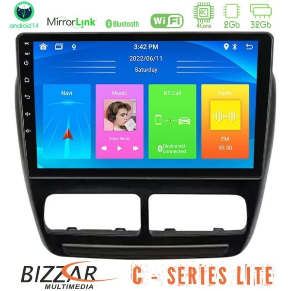 Bizzar C Series Lite 4Core Android14 2+32GB Fiat Doblo / Opel Combo 2010-2014 Navigation Multimedia Tablet 9" - Image 1