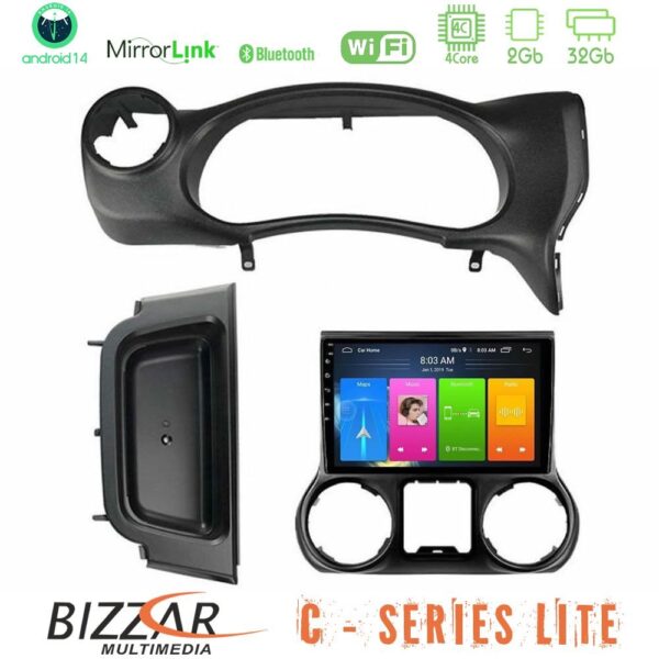 Bizzar C Series Lite 4Core Android14 2+32GB Jeep Wrangler 2014-2017 Navigation Multimedia Tablet 10" - Image 1