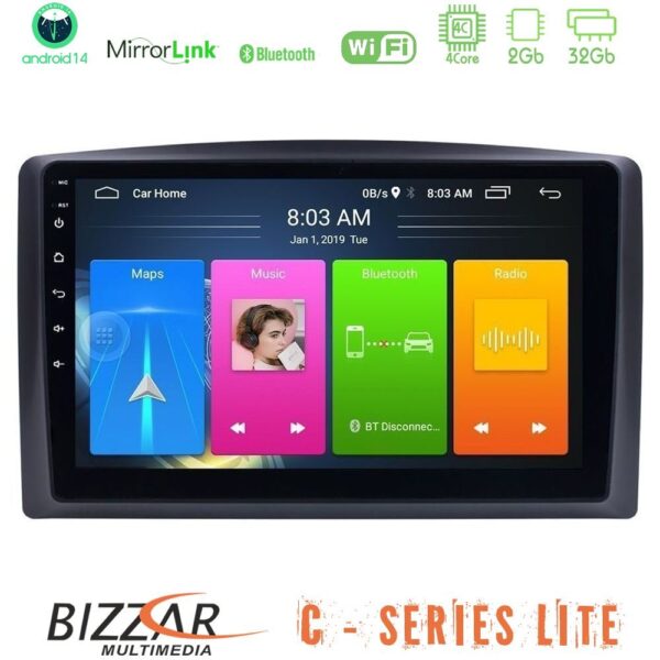 Bizzar C Series Lite 4Core Android14 2+32GB  Mercedes Vito 2015-2021 Navigation Multimedia Tablet 10" - Image 1