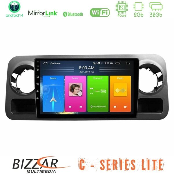 Bizzar C Series Lite 4Core Android14 2+32GB Mercedes Sprinter W907 Navigation Multimedia Tablet 10" - Image 1