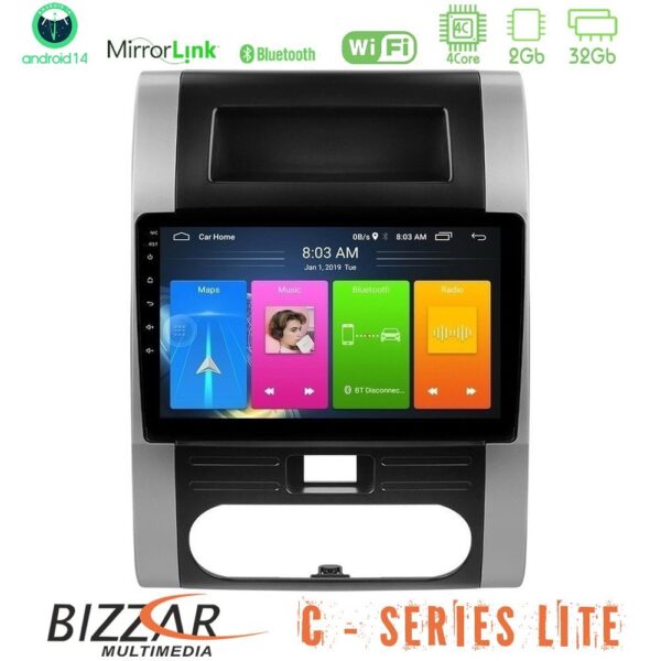 Bizzar C Series Lite 4Core Android14 2+32GB  Nissan X-Trail T31 Navigation Multimedia Tablet 10" - Image 1