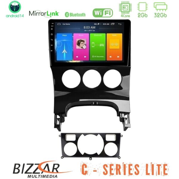 Bizzar C Series Lite 4Core Android14 2+32GB  Peugeot 3008 AUTO A/C Navigation Multimedia Tablet 9" - Image 1