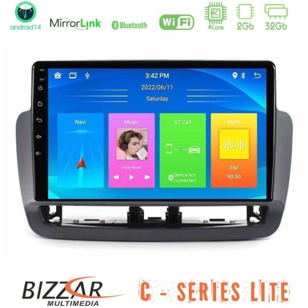 Bizzar C Series Lite 4Core Android14 2+32GB  Seat Ibiza 2012-2015 Navigation Multimedia Tablet 9" - Image 1