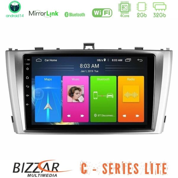 Bizzar C Series Lite 4Core Android14 2+32GB  Toyota Avensis T27 Navigation Multimedia Tablet 9" - Image 1