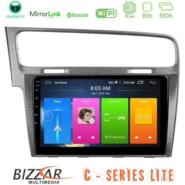 Bizzar C Series Lite 4Core Android14 2+32GB  VW GOLF 7 Navigation Multimedia Tablet 10" - Image 1