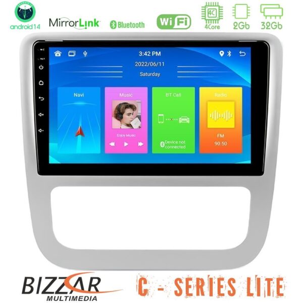 Bizzar C Series Lite 4Core Android14 2+32GB  VW Scirocco 2008-2014 Navigation Multimedia Tablet 9" - Image 1
