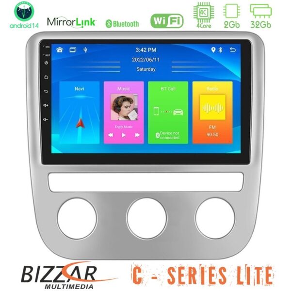 Bizzar C Series Lite 4Core Android14 2+32GB  VW Scirocco 2008-2014 Navigation Multimedia Tablet 9" - Image 1