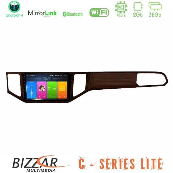 Bizzar C Series Lite 4Core Android14 2+32GB  VW Sportsvan 2014-2020 Navigation Multimedia Tablet 9" (Ξύλινη απόχρωση) - Image 1