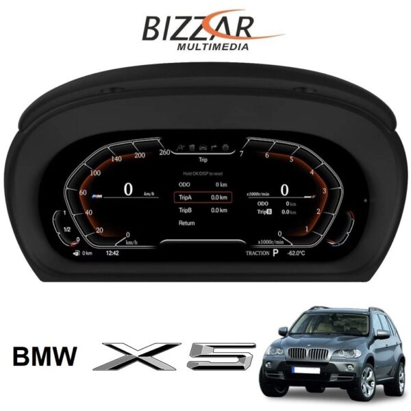 BMW X5 E70 2007-2013 Digital LCD Instrument Cluster 12,3" με HD οθόνη 1920*720 - Image 1