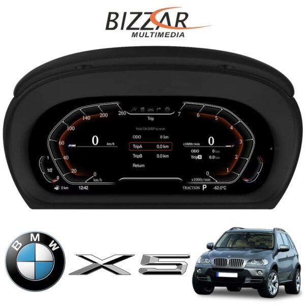 BMW X5 E70 2007-2013 Digital LCD Instrument Cluster 12,3" με HD οθόνη 1920*720 - Image 4