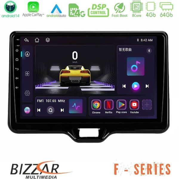 Bizzar G+ Series Toyota Yaris Cross RHD 2020-> (Low Version) 8core Android14 6+128GB Navigation Multimedia Tablet 9" - Image 6
