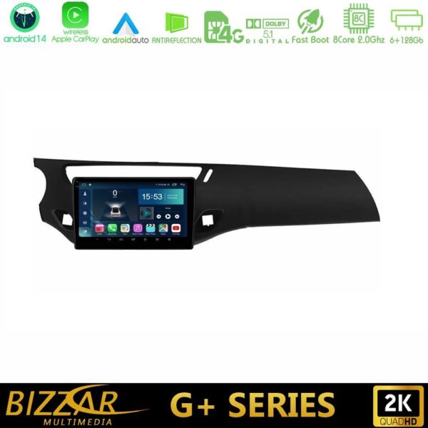 Bizzar G+ Series Citroen C3 2009-2016 8core Android14 6+128GB Navigation Multimedia Tablet 9" - Image 1