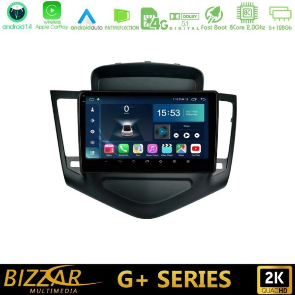 Bizzar G+ Series Chevrolet Cruze 2009-2012 8core Android14 6+128GB Navigation Multimedia Tablet 9" - Image 1