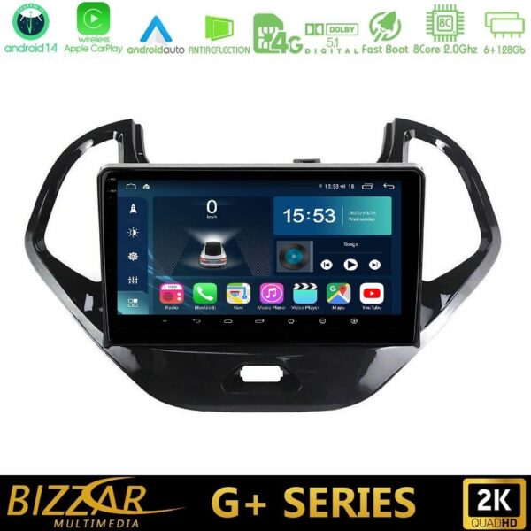 Bizzar G+ Series Ford KA 2016-2020 8core Android14 6+128GB Navigation Multimedia Tablet 9" - Image 1