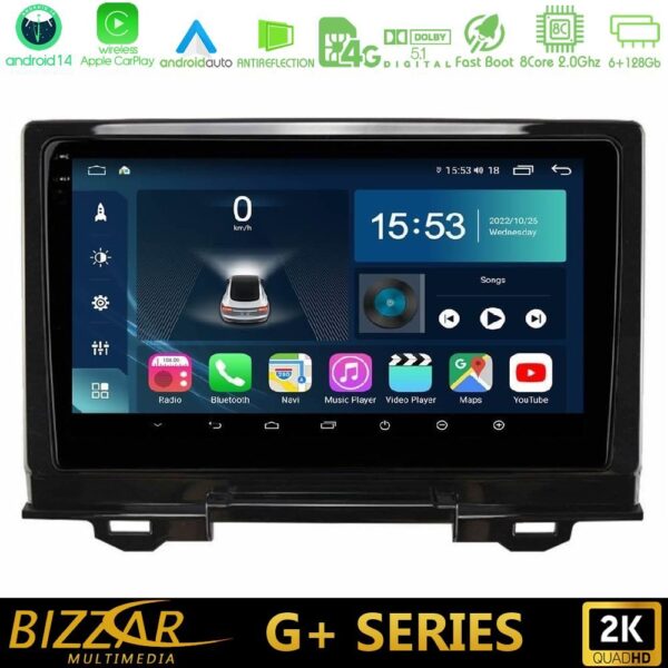 Bizzar G+ Series Honda HR-V 2021-> 8core Android14 6+128GB Navigation Multimedia Tablet 9" - Image 1