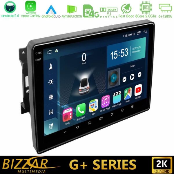 Bizzar G+ Series Chrysler / Dodge / Jeep 8core Android14 6+128GB Navigation Multimedia Tablet 10" - Image 1