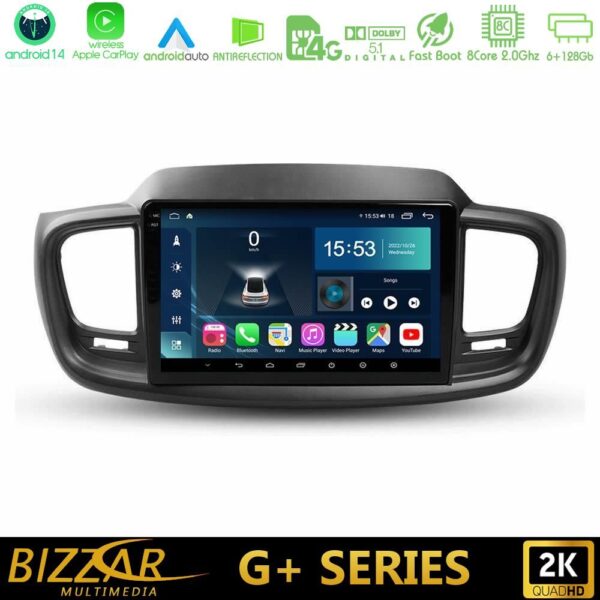 Bizzar G+ Series Kia Sorento 2018-2021 8Core Android14 6+128GB Navigation Multimedia Tablet 9" - Image 1