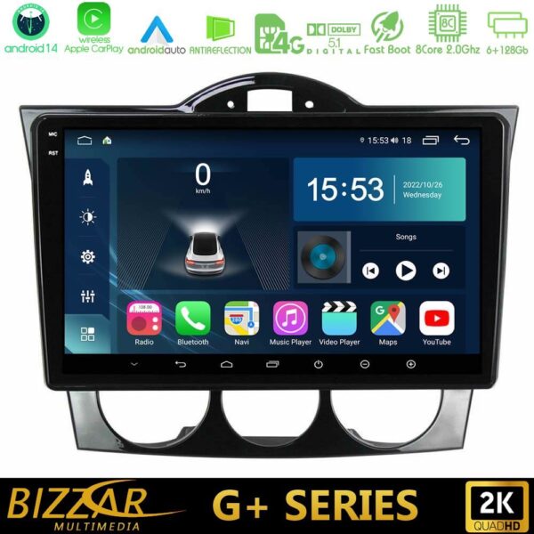 Bizzar G+ Series Mazda RX8 2003-2008 Auto Clima 8Core Android14 6+128GB Navigation Multimedia Tablet 9" - Image 1