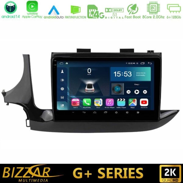Bizzar G+ Series Opel Mokka 2016-2020 8core Android14 6+128GB Navigation Multimedia Tablet 9" - Image 1