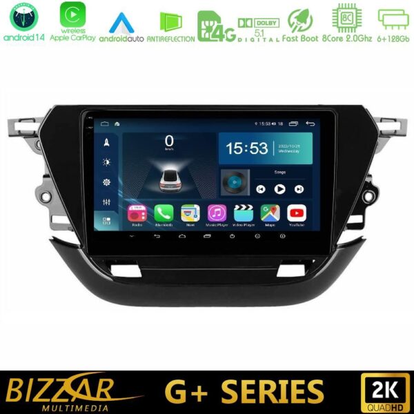 Bizzar G+ Series Opel Corsa F 2019-2023 8core Android14 6+128GB Navigation Multimedia Tablet 9" - Image 1