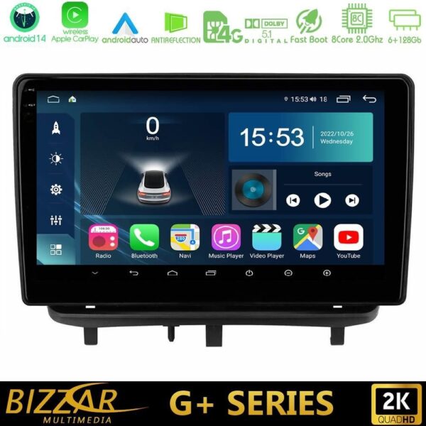Bizzar G+ Series Opel Corsa D 2006-2014 8core Android14 6+128GB Navigation Multimedia Tablet 9" (Top Mount) - Image 1
