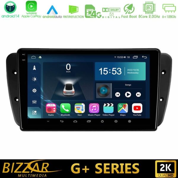 Bizzar G+ Series Seat Ibiza 2008-2012 8Core Android14 6+128GB Navigation Multimedia Tablet 9" - Image 1