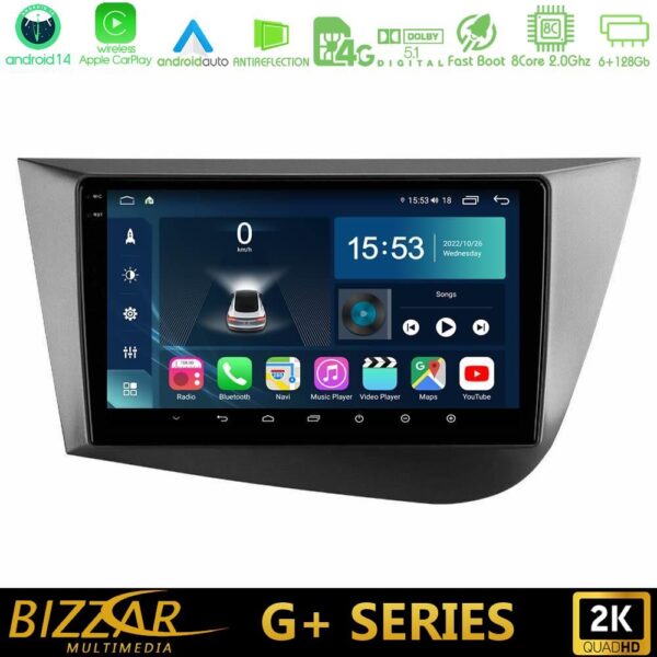 Bizzar G+ Series Seat Leon 8core Android14 6+128GB Navigation Multimedia Tablet 9" - Image 1