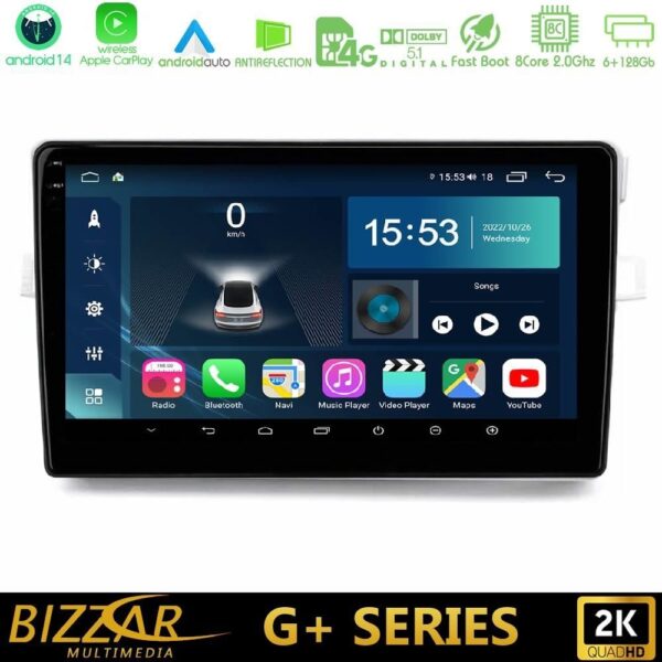 Bizzar G+ SeriesToyota Verso 2009-2018 8core Android14 6+128GB Navigation Multimedia Tablet 9" - Image 1