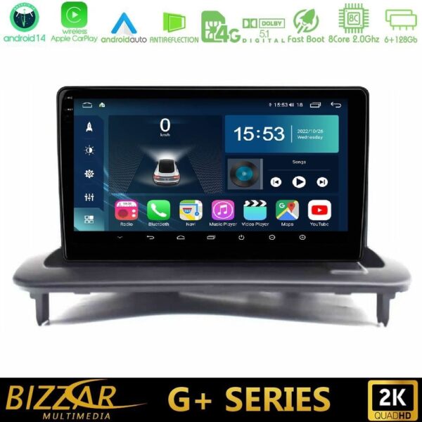 Bizzar G+ Series Volvo S40/C30/C70 8core Android14 6+128GB Navigation Multimedia Tablet 9" - Image 1