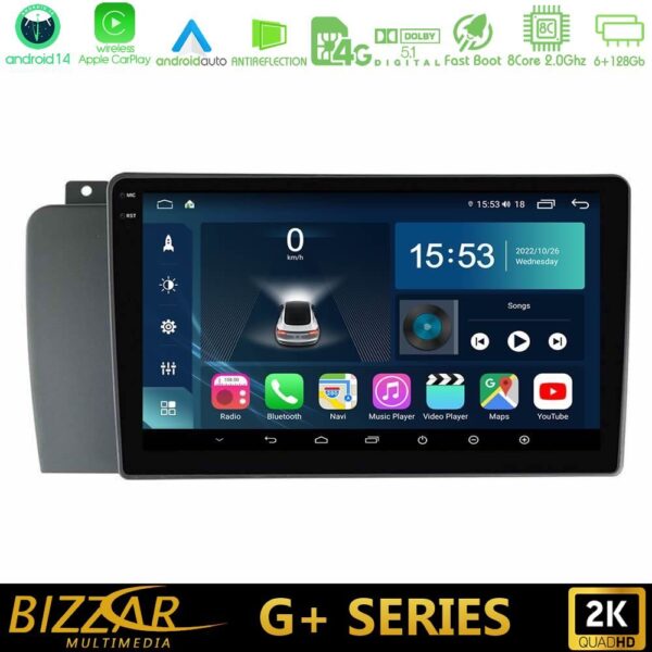 Bizzar G+ Series Volvo S60 2004-2009 8core Android14 6+128GB Navigation Multimedia Tablet 9" - Image 1