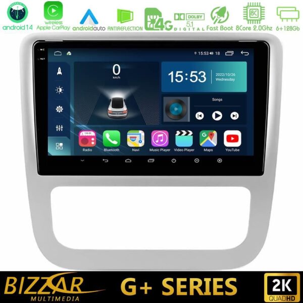 Bizzar G+ Series VW Scirocco / Eos 8Core Android14 6+128GB Navigation Multimedia Tablet 9" - Image 1