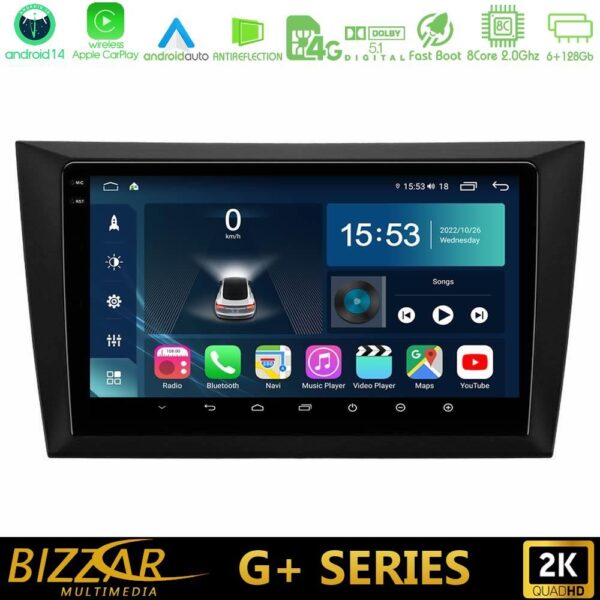 Bizzar G+ Series Vw Golf 6 8core Android14 6+128GB Navigation Multimedia Tablet 9" - Image 1