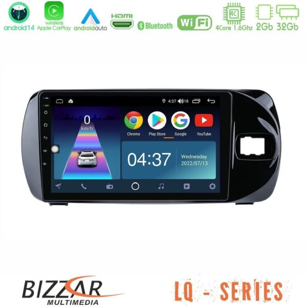 Bizzar G+ Series Toyota Yaris (Vitz) 2015-2020 RHD 8core Android14 6+128GB Navigation Multimedia Tablet 9" - Image 6