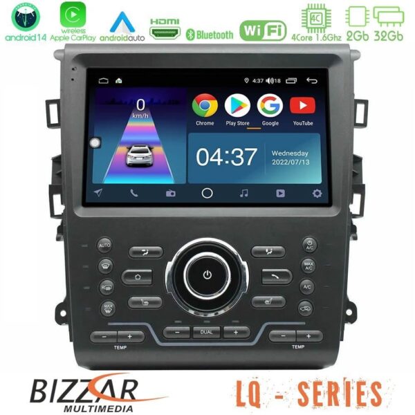 Bizzar G+ Series Ford Mondeo 2014-2021 8core Android14 6+128GB Navigation Multimedia Tablet 9" - Image 6