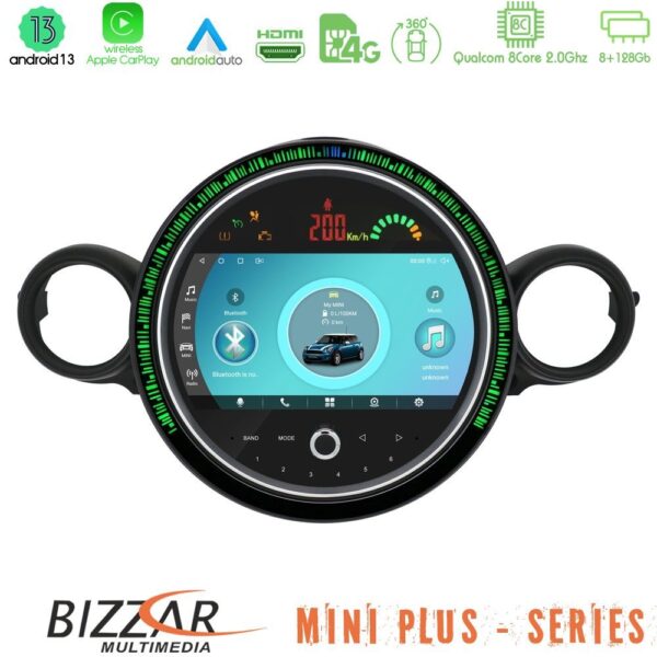 Bizzar OEM Mini Cooper/One R56 2010~2014 8core Android13 8+128GB Navigation Multimedia System 9" (New 2024 Style) - Image 1