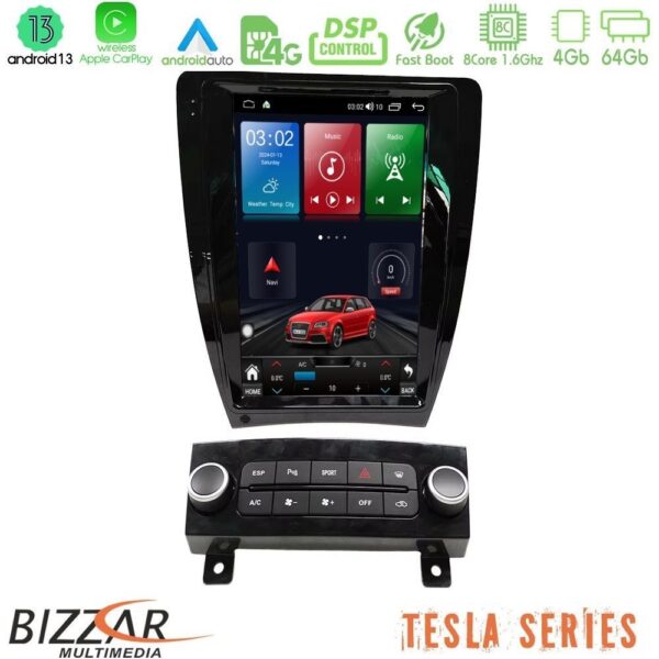 Bizzar Tesla Series 8Core Android13 4+64GB AUDI A3 2008-2012 (Auto AC) Navigation Multimedia Tablet 9.7" - Image 1