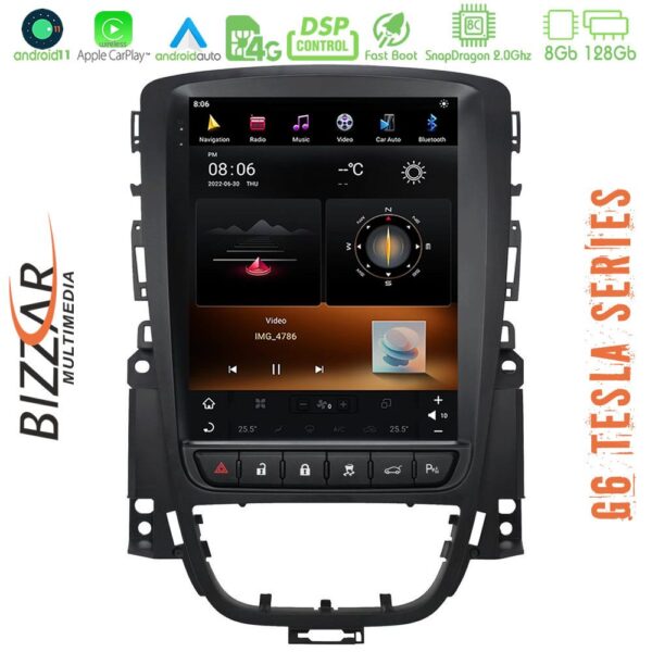 Bizzar Opel Astra J 2009-2014 Android 11 (8+128GB) Tesla Multimedia Station 10,4" - Image 2