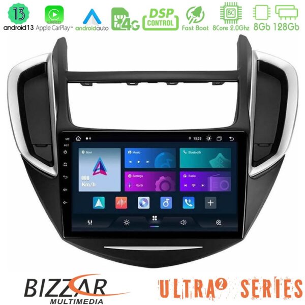 Bizzar Ultra Series Chevrolet Trax 2013-2020 8core Android13 8+128GB Navigation Multimedia Tablet 9" - Image 1