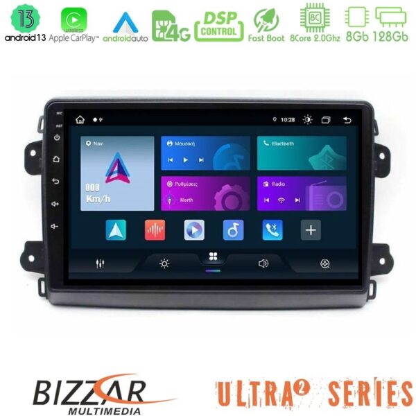 Bizzar Ultra Series Citroen/Fiat/Opel 8core Android13 8+128GB Navigation Multimedia Tablet 9" - Image 1