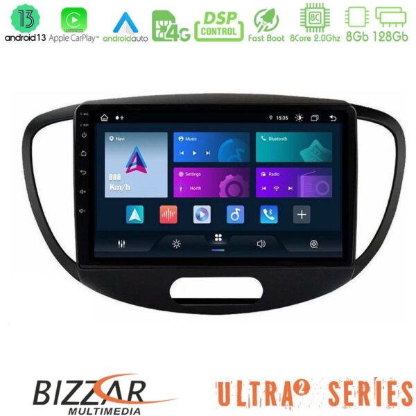 Bizzar Ultra Series Hyundai i10 2008-2014 8core Android13 8+128GB Navigation Multimedia Tablet 9" - Image 1