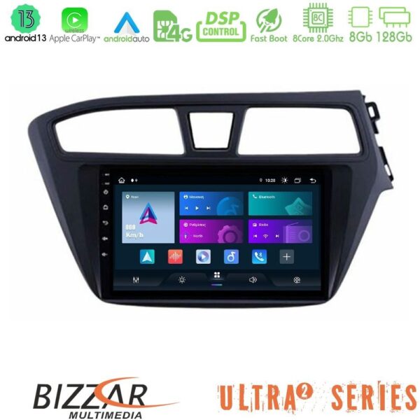 Bizzar Ultra Series Hyundai i20 2014-2018 RHD 8core Android13 8+128GB Navigation Multimedia Tablet 9" - Image 1