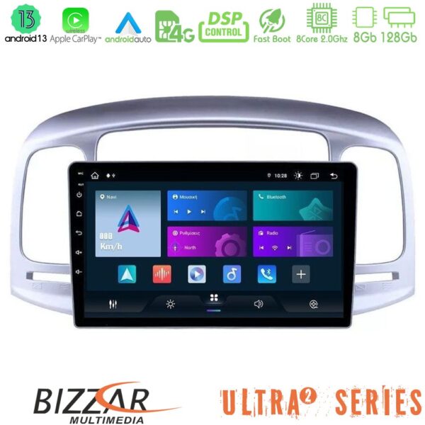 Bizzar Ultra Series Hyundai Accent 2006-2011 8core Android13 8+128GB Navigation Multimedia Tablet 9" - Image 1