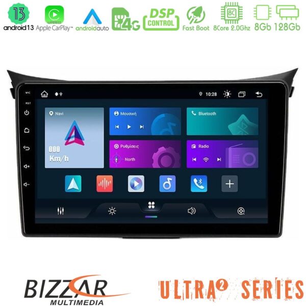 Bizzar Ultra Series Hyundai i30 2012-2017 8Core Android13 8+128GB Navigation Multimedia Tablet 9" - Image 1