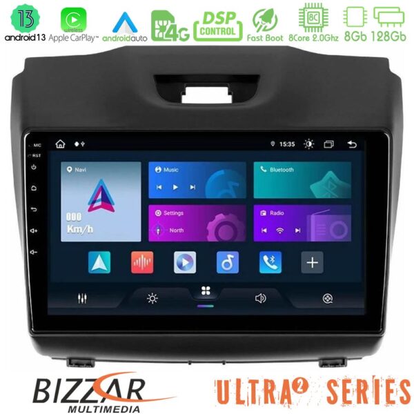Bizzar Ultra Series Isuzu D-MAX 2012-2019 8core Android13 8+128GB Navigation Multimedia Tablet 9" - Image 1