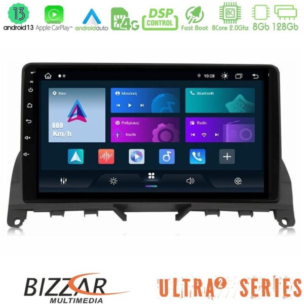 Bizzar G+ Series Mercedes C-Class W204 2008-2011 8core Android14 6+128GB Navigation Multimedia Tablet 9" - Image 4