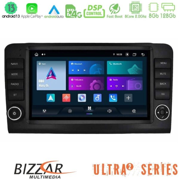 Bizzar G+ Series Mercedes ML/GL Class W164 2006-2011 8core Android14 6+128GB Navigation Multimedia Tablet 9" (OEM Look) - Image 3