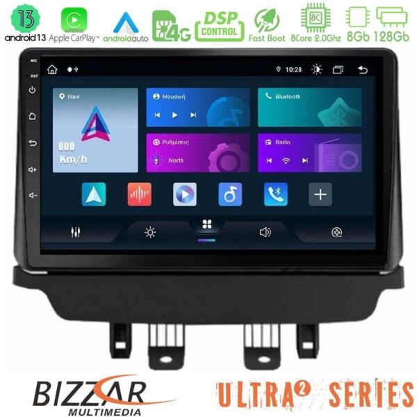Bizzar Ultra Series Mazda 2 2014-2021 8core Android13 8+128GB Navigation Multimedia Tablet 9" - Image 1
